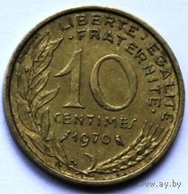 Франция, 10 сантимов 1970