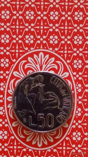 Ватикан 50 лир 1991