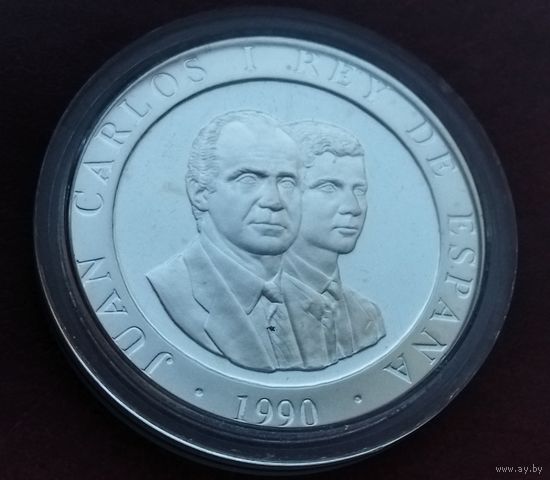 Серебро 0.925!Испания 2000 песет, 1990 XXV Летние Олимпийские игры, Барселона 1992 - символ