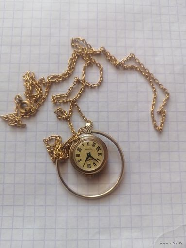 Кулон часы Чайка au, рабочие.