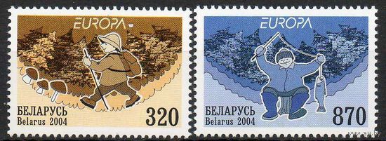 Туризм и отдых Беларусь 2004 год (567-568) серия из 2-х марок