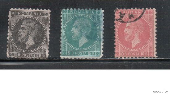 Румыния-1879, (Мих.48-51) гаш. , Стандарт, Принц Карл I(1)