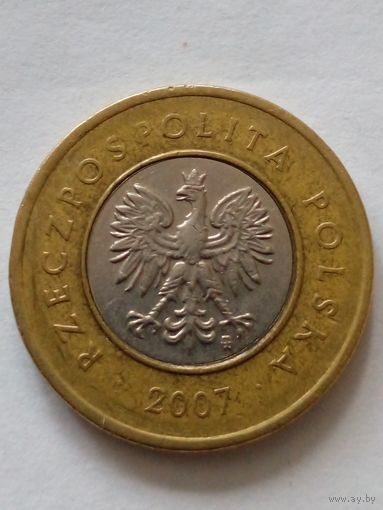 Польша 2 злотых 2007г.