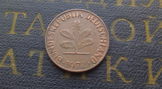 2 пфеннига 1972 (F) Германия ФРГ #01