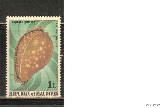 Мальдивы-1979(Мих.808) , **  , Морская  Фауна , Раковины