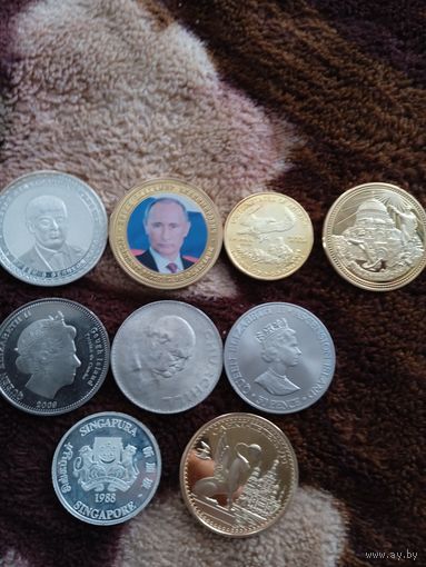 НАБОР МОНЕТ 9 шт