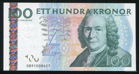 Швеция 100 Крон 2009 г. P65c(3). UNC