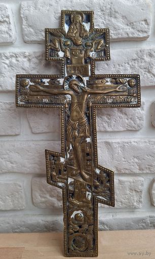 Распятие Христово, эмали, 35х18см.