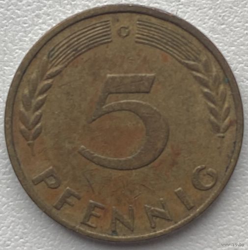 Германия 5 пфеннигов 1970 г. G