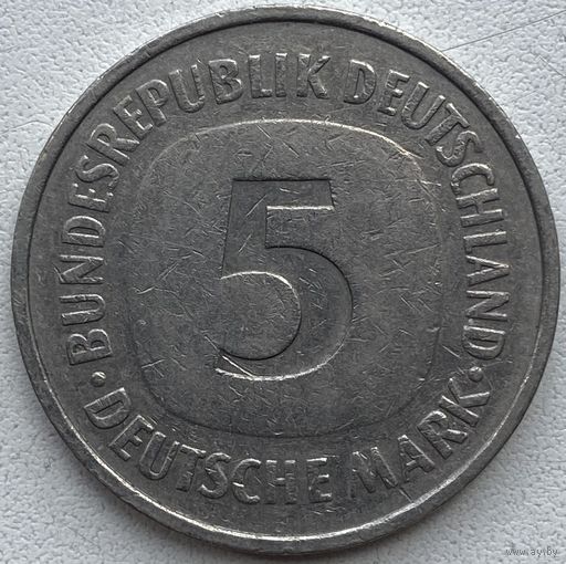 Германия 5 марок 1975 г. F
