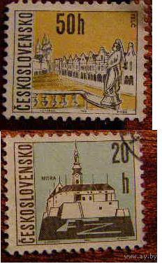 ЧССР 1965 Mi 1576 78 архитектура стандарт (гашеная)