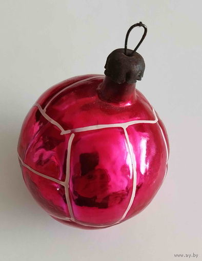 Елочная игрушка СССР . Футбольный мяч