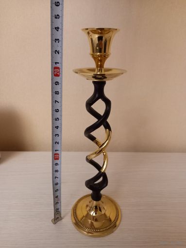 Подсвечник латунь винтажный стиль