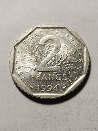 Франция 2 франка 1994