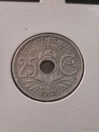Франция 25 сантимов 1929 г.