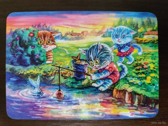 Календарик Синие коты