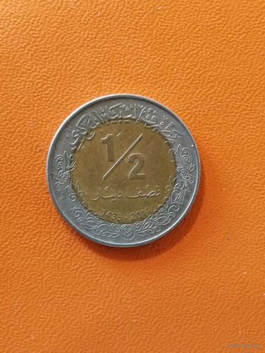 Ливия, 1/2 динара, 2014 год, KM# 35