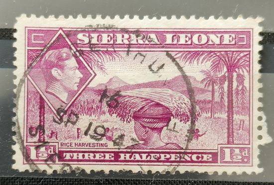 Сьерра -Леоне 1938г. Британские колонии