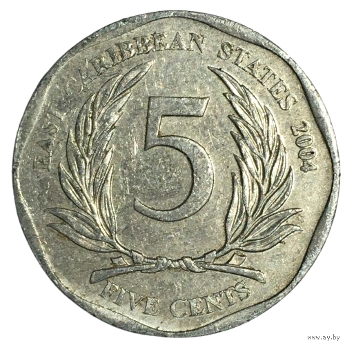 Восточные Карибы 5 центов, 2004