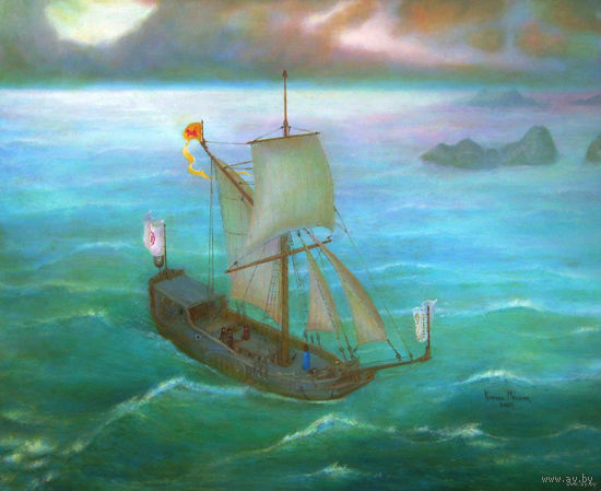 Картина: "Утро на море". -Мельник К. В.