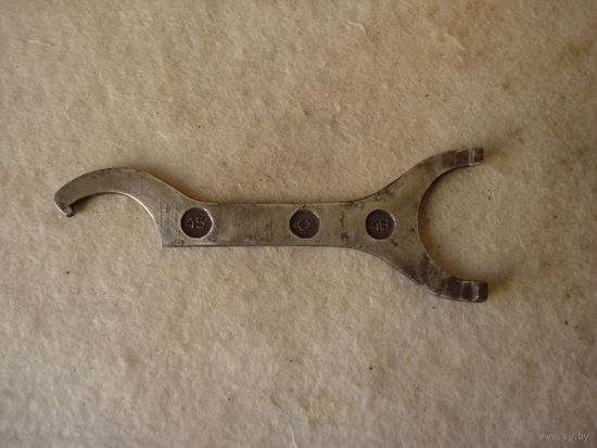 Ключ 45х46 к мотоциклам Ижевского мотоциклетного завода. СССР, 70-е годы прошлого столетия.