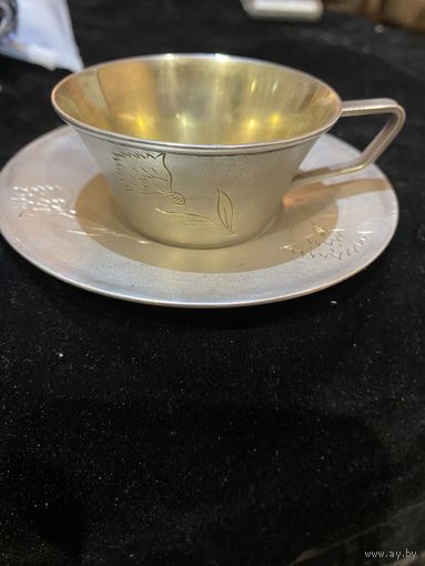 Кофейная пара,серебро 875пр