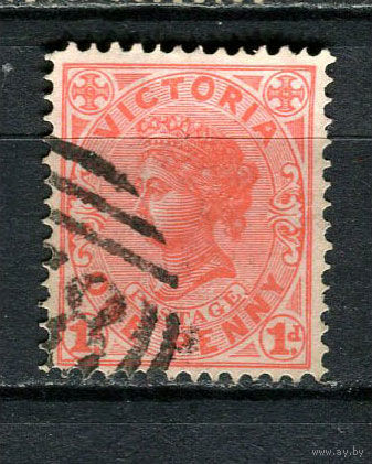 Австралийские штаты - Виктория - 1901/1902 - Королева Виктория 1Р - [Mi.132a] - 1 марка. Гашеная.  (Лот 26HT)-TG3P15