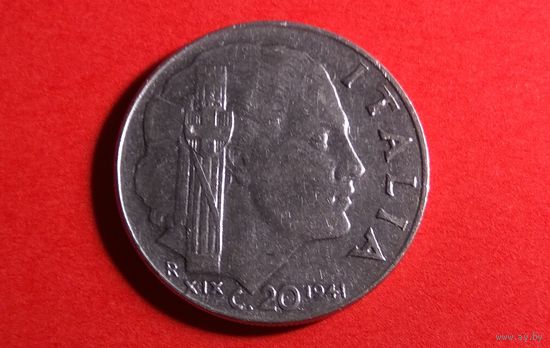 20 чентезимо 1941. Италия. Магнетик.