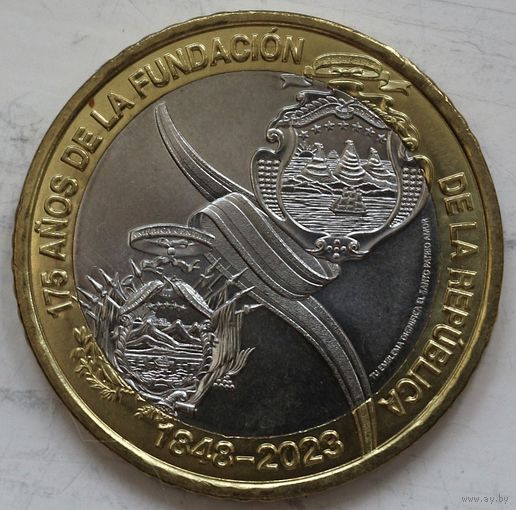 Коста-Рика 500 колонов 2023 год "175 лет основанию Республики" UNC. А-2