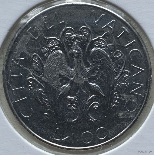 Ватикан 100 лир 1989 г. В холдере