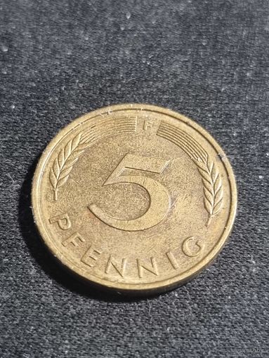 Германия 5 пфеннигов 1977 F