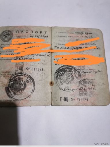 Паспорт 46 год
