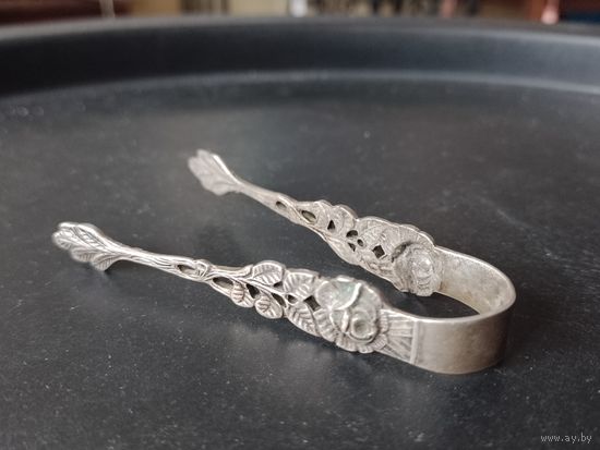 Старинные щипцы для сахара серебро пр. 800