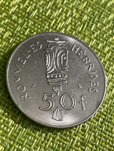 Новые Гебриды 50 франков 1972 г ( малый тир 200 тыс.