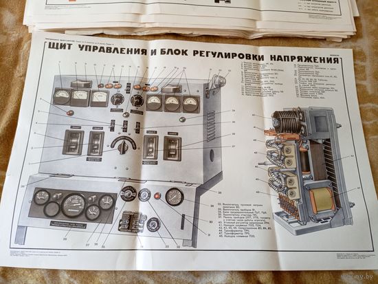 Плакат"Электроагрегат АД-30-т"\д