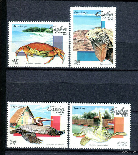 Куба - 1994г. - Туризм, фауна Кайо-Ларго - полная серия, MNH [Mi 3776-3779] - 4 марки
