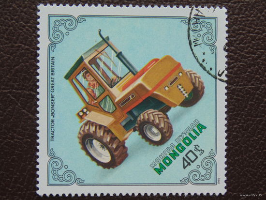Монголия 1982 г. Трактор.