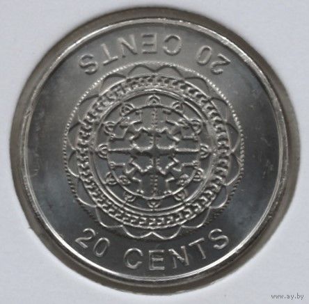 Соломоновы острова 20 центов 2012 год