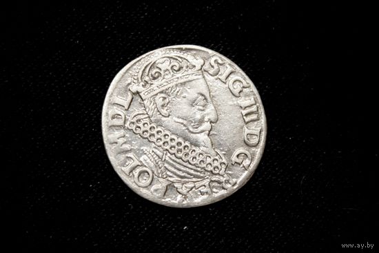 Трояк 1618 г. Краков (Речь Посполитая), Сигизмунд III. Редкая!