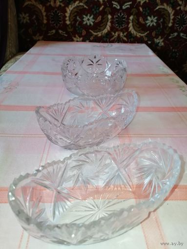 Салатницы из хрусталя