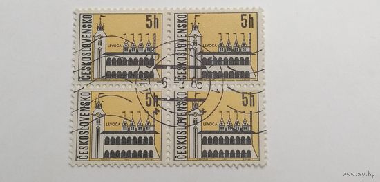 Чехословакия 1965. Города Чехии. Квартблок