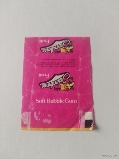 Обертка от жевательной резинки.