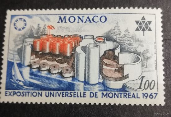 Монако 1967 выставка ЭКСПО в Монреале полная серия 1 марка