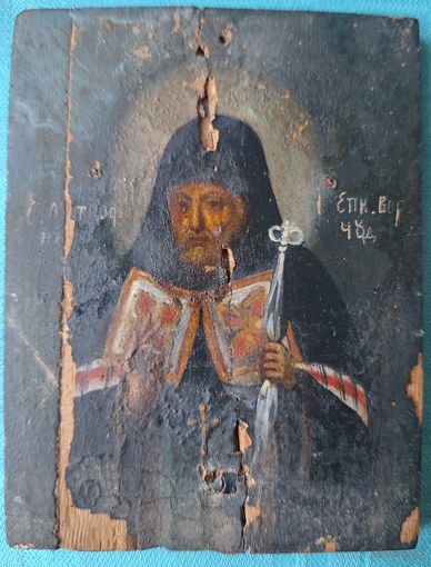 Иконка "Cв. Митрофан Епископ Воронежский" поломническая.