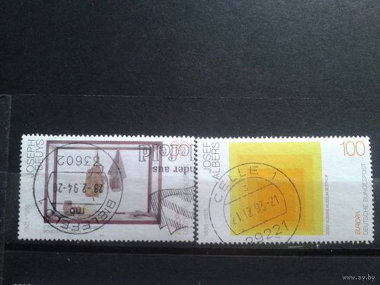 Германия 1993 Европа, живопись Михель-1,5 евро гаш. полная серия
