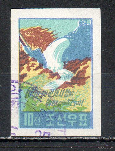 Меллиорация КНДР 1959 год серия из 1 марки