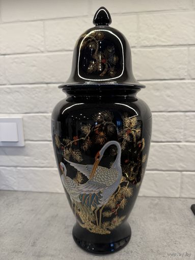 Ваза Большая с Крышкой. 45 см.  Китайский стиль.    Распродажа коллекции!!!