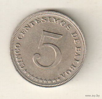 Панама 5 сентесимо 1962