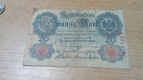 20 Марок 1914 года Германии *5512790