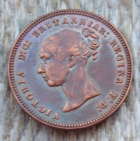 Великобритании 1/2 фартинга 1852 года. Виктория. Корона. Предложи свою цену или обмен!